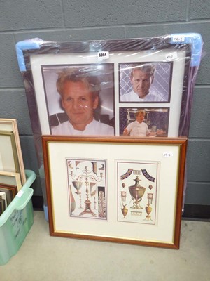 Lot 5064 - Gordon Ramsay print plus an architectural print
