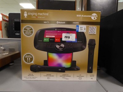 Lot 2313 - Wi-Fi karaoke hub singing machine, boxed