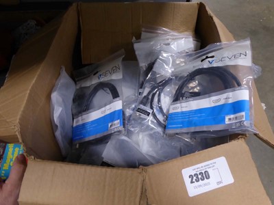 Lot 2330 - Box containing V7 HDMI cables