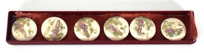 Lot 169 - A set of six Japanese Satsuma buttons