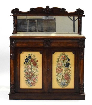 Lot 10 - An early 19th century rosewood chiffonier, the...