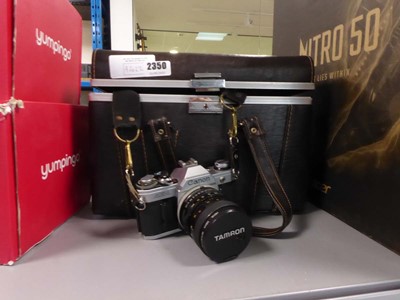 Lot 2350 - Canon AE1 camera in case with lenses