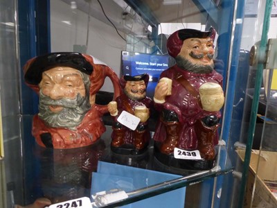 Lot 2439 - 3 Royal Doulton Fallstaff figures including...