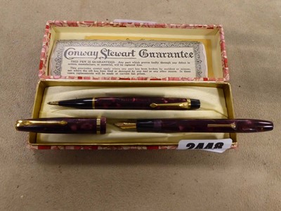 Lot 2448 - Pair of Conway Stewart pens in presentation...