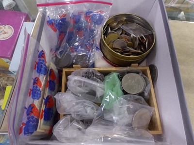 Lot 2456 - Box containing various coins including 1921...