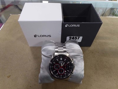 Lot 2457 - Lorus chronograph watch, boxed