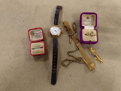 Lot 2460 - Bag containing watch and jewellery items