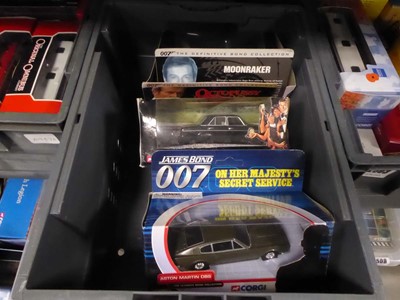Lot 2502 - Selection of James Bond diecast vehicles in...