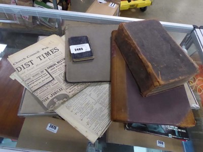 Lot 2485 - Selection of vintage books and newspapers...