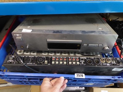 Lot 2570 - Sony stereo audio CD player along with various...