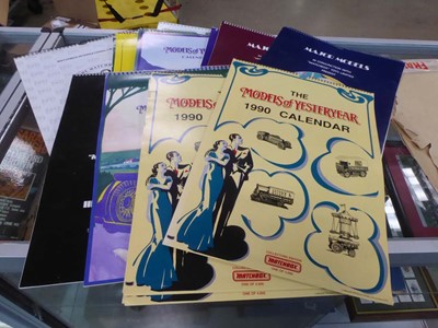 Lot 2489 - Selection of models of Yesteryear calendars