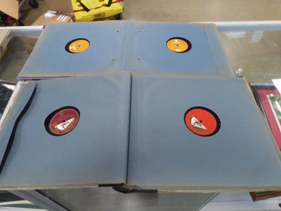 Lot 2491 - 2 folders containing classical 78 RPM vinyl...