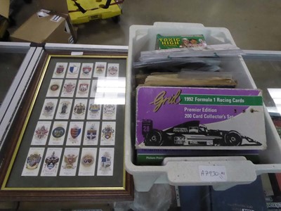 Lot 2492 - Box and frame containing various cigarette and...