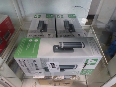 Lot 2585 - 3 boxed Marinus outdoor wall lights