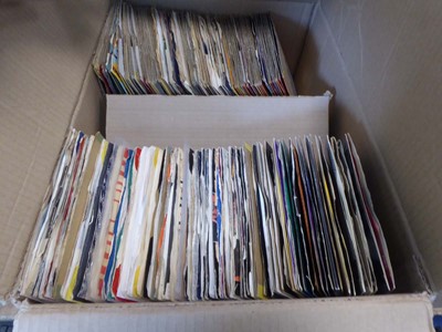 Lot 2594 - 2 boxes containing various vinyl 7" singles