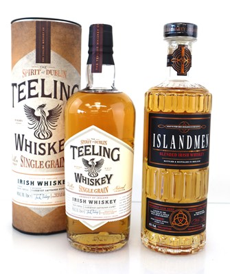 Lot 84 - 2 bottles of Irish Whiskey, 1x Islandmen...