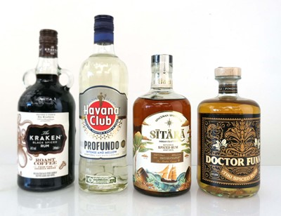 Lot 88 - 4 bottles of Rum, 1x Doctor Funk's Tiki Spiced...