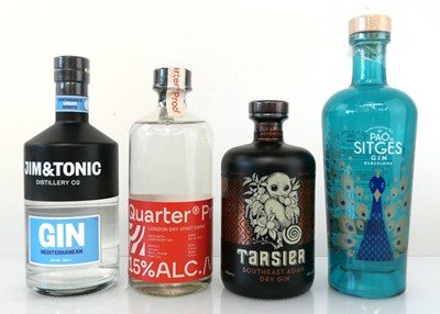 Lot 91 - 4 bottles of Gin, 1x Jim & Tonic Distilling Co...