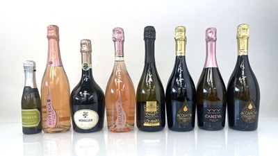 Lot 312 - 12 bottles & a mini of Prosecco / Sparkling...