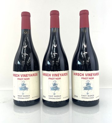 Lot 354 - 3 bottles, 2x 2014 Hirsch Vineyards East Ridge...