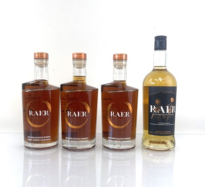 Lot 101 - 4 bottles Raer Scotch Whisky, 3x RAER Pedro...