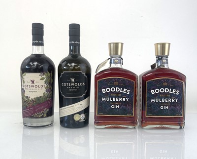 Lot 104 - 4 bottles, 1x Cotswolds Dry Gin 46% 70cl, 1x...