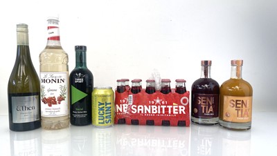 Lot 466 - 34 bottles & 1 can Low & no Alcohol drinks...