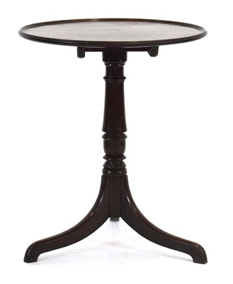 Lot 14 - A George IV mahogany round dish-top table on a...