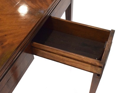 Lot 15 - A late 18th century semi-elliptical table, the...