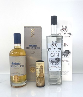 Lot 110 - 2 bottles & Miniature, 1x The English Smokey...