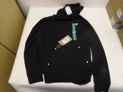 Lot 3411 - x10 Champion hoodies in black