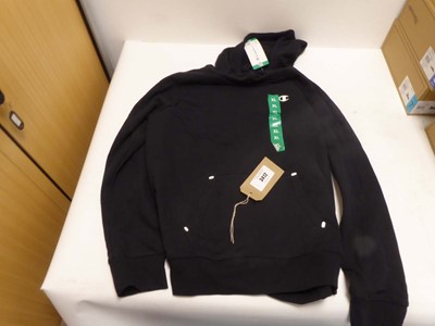Lot 3412 - x10 Champion hoodies in black