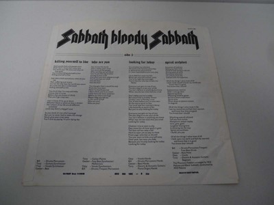 Lot Black Sabbath Bloody Sabbath vinyl