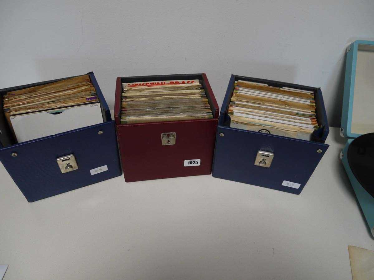 Lot 3 boxes of 7" vinyl records (all New Zealand...