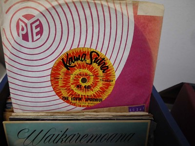 Lot 3 boxes of 7" vinyl records (all New Zealand...