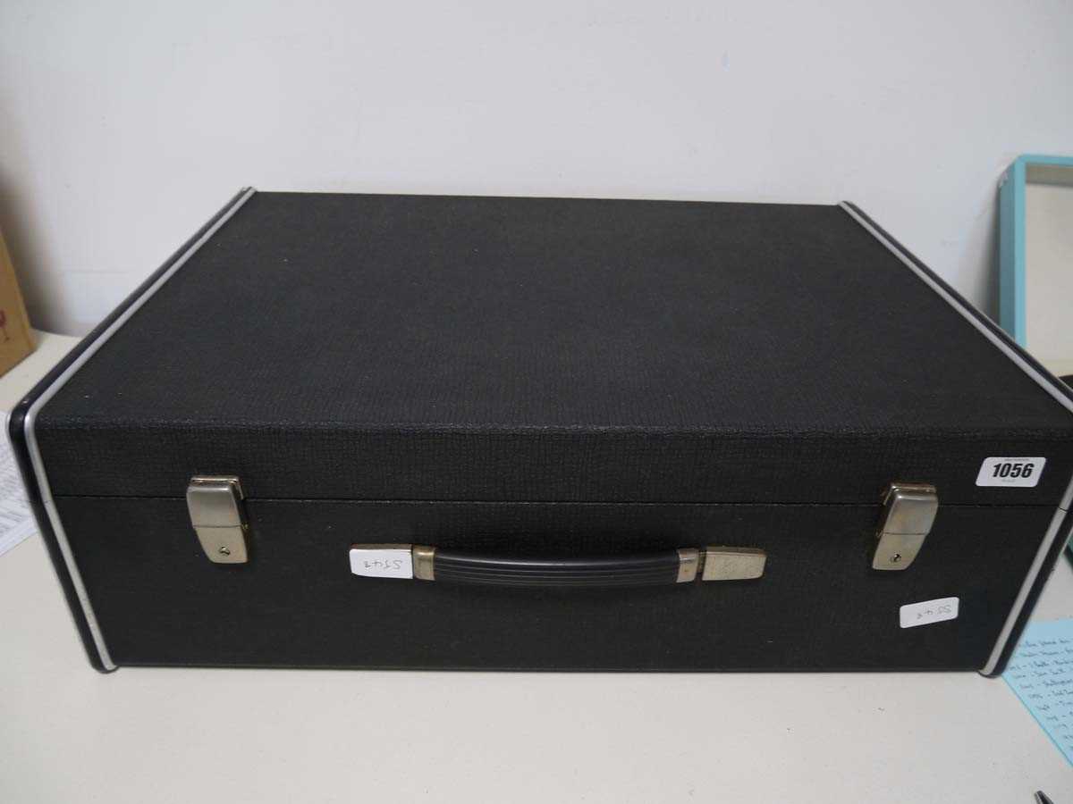 Lot Empty vinyl carrying case in black for 7" singles