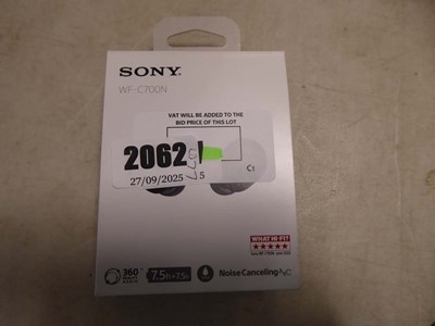 Lot 2062 - Boxed pair of Sony WFC700N noise cancelling...