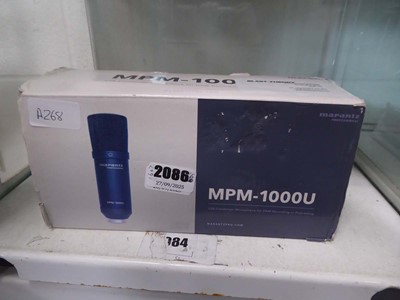 Lot 2086 - Marantz professional MPM1000U USB condenser...