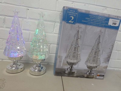 Lot Boxed set of 2 LED lighted battery operated...