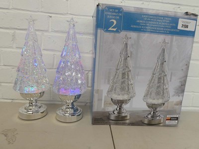 Lot Boxed set of 2 LED lighted battery operated...