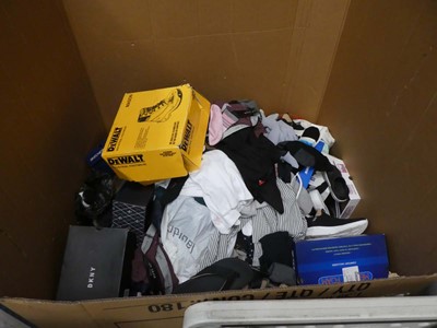 Lot 3456 - Pallet containing used clothes, shoes, linen...