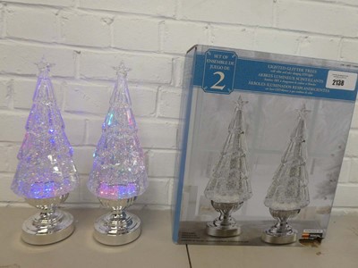 Lot Boxed set of 2 LED lighted battery operated...