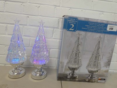 Lot Boxed set of 2 LED lighted battery operated...