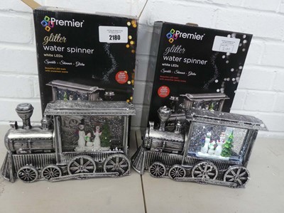 Lot x2 boxed battery operated Christmas themed...