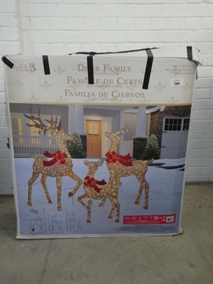 Lot Boxed set of 3 outdoor display Christmas...
