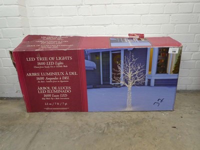Lot A boxed 7ft outdoor LED light up blossom tree...