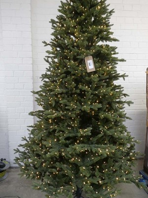 Lot 7.5ft pre lit artificial Christmas tree with...