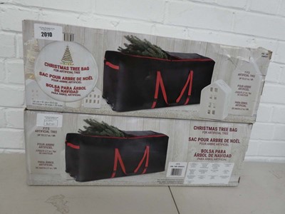 Lot x2 boxed Christmas tree bags with 9ft capacity