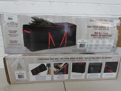 Lot x2 boxed Christmas tree bags with 9ft capacity