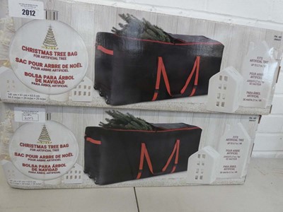 Lot x2 boxed Christmas tree bags with 9ft capacity
